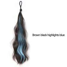 1 pièce Perruque en fibre de polyester pour femmes, désinvolte, de fête et de rue - Chignon autoportant, queue de cheval tie-and-dye, fabricant de chignon mou, Chouchou de perruque pour les déplacements quotidiens, les rendez-vous, l'école, les achats, les voyages, la maison, les rassemblements