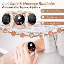 EIGIIS Smartwatch, 1.43-Inch AMOLED Smartwatch For Men And Women (Answer/Make Calls), Full Touch Screen Fitness Tracker With Heart Rate Sleep Monitor, 100+ Sports Modes, Activity Tracker For IOS And Android