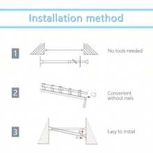 Net Curtain Rods Extendable No Drill Spring Curtain Rods Extendable 50-90cm Adjustable Telescopic Voile Tension Pole Curtain Rod For Kitchen Cupboard Bathroom Window - 55-90厘米 - 查看 10