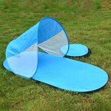 Foldable Tent Awning Sunshade Camping Canopy Sun Shelter For Summer Beach Hiking Camping Natrue Hik E Tent - Blue - View 2