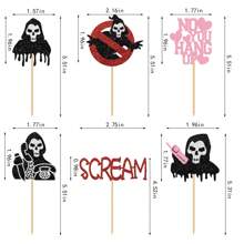 1 套万圣节主题蛋糕装饰，包括闪亮的 Boo House、南瓜、蝙蝠杯蛋糕装饰、尖叫杯杀手蛋糕装饰、女巫帽蛋糕装饰，适合万圣节派对、圣诞节 - 多色 - 查看 2