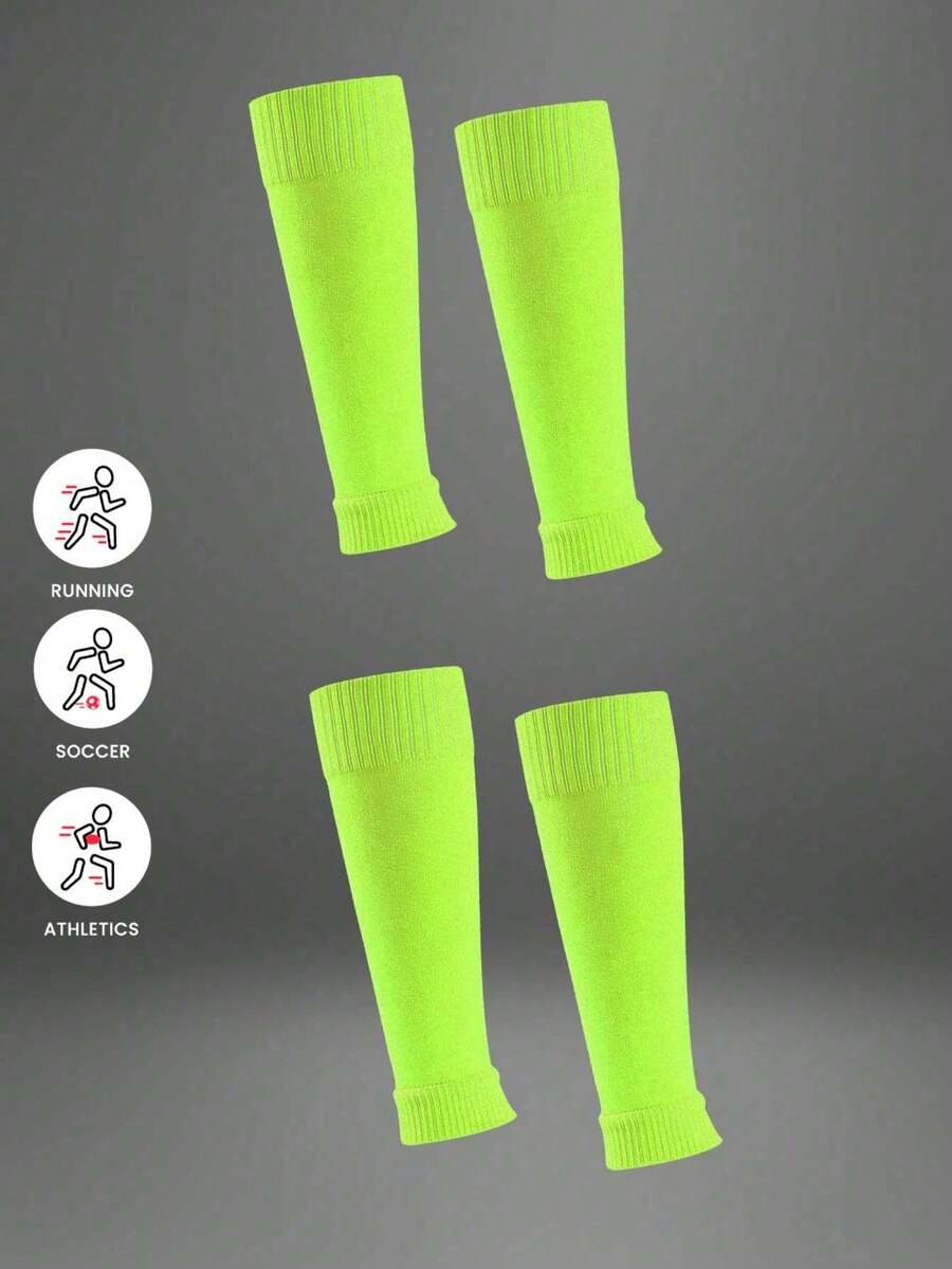 2對室外運動足球護腿套，吸濕排汗，快乾，適用於足球訓練
