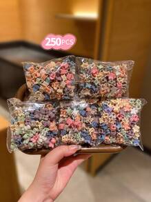 50/100/150/200 件迷你可爱女孩发夹 - 彩色 - 查看 6