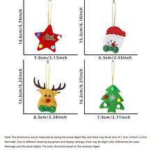 Đồ trang trí Giáng sinh Tuần lộc Người tuyết Cây thông Noel Cảnh trang trí, Hoạt hình Ông già Noel Nhồi bông Ngôi sao năm cánh Đồ trang trí treo nhỏ, Đồ trang trí treo Ông già Noel, Trang trí nhà cửa - Nhiều màu - Xem 11