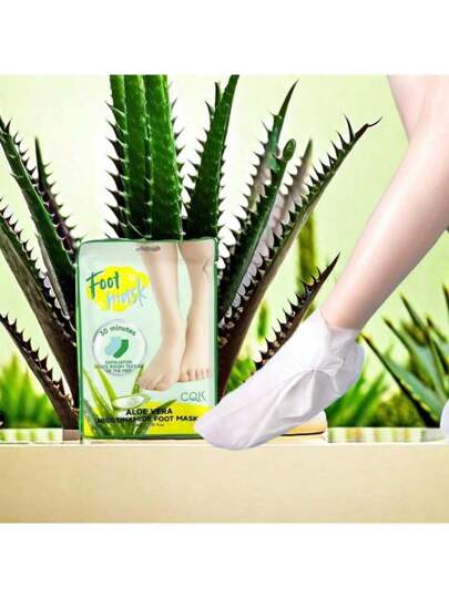2pcs CQK Aloe Vera Foot Mask: Deep Hydration, Removal Of Calluses And Dry  Skin, Ideal For Men And Women | SHEIN USA