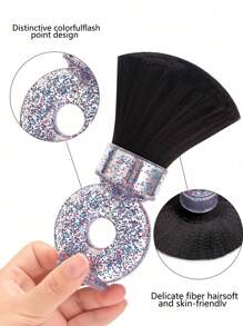 New Fashion Hairdressing Neck Brush, Facial Cleaning Duster, Soft Fiber Hair Brush - Multicolor - View 9