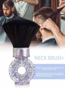 New Fashion Hairdressing Neck Brush, Facial Cleaning Duster, Soft Fiber Hair Brush - Multicolor - View 2