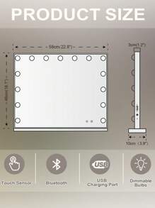 Personal Makeup Mirrors - White - View 10