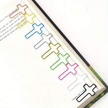 15/30/50Pcs High-Quality Cross Shaped Paper Clips With Metal Coating - Office Supplies, Paper Clips, File Holders, Bookmark Holders, Multi-Color - Multicolor - View 4