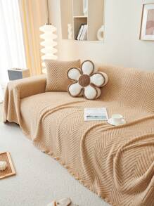 1 件时尚毛绒沙发套，奢华简约柔软亲肤沙发套，防滑防尘防刮，适用于卧室、客厅、书房、聚会场所、1-4 人座沙发、L 型沙发、沙发保护、沙发装饰、秋冬 - 卡其色 - 查看 8