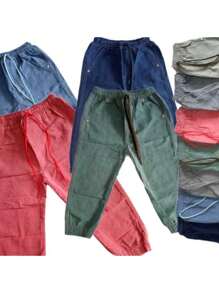 Boys' Lightweight Denim Pants Boys' Joggers - Đỏ - Xem 4