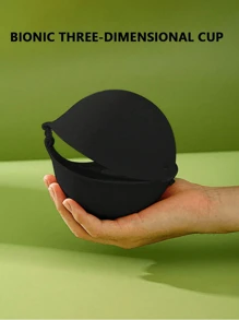 5cm Thick Skin-Colored Adhesive Push-Up Invisible Bra Cups/Pads For Women, Summer Backless/Strapless Occasions - Black - View 3