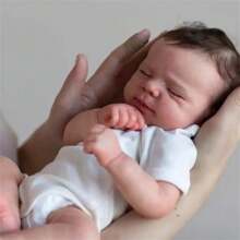 19 Inch Lifelike Reborn Baby Doll, 3D Painted Skin With Visible Veins Vinyl Four Limbs, Handmade Art Doll Just Like A Real Baby - Collectible Art Doll Christmas Gift/Birthday Gift/Thanksgiving Gift - 白色 - 查看 5