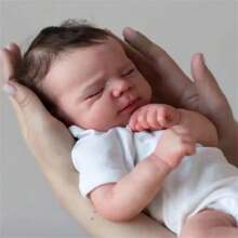 19 Inch Lifelike Reborn Baby Doll, 3D Painted Skin With Visible Veins Vinyl Four Limbs, Handmade Art Doll Just Like A Real Baby - Collectible Art Doll Christmas Gift/Birthday Gift/Thanksgiving Gift - 白色 - 查看 6