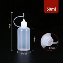 5 PCS Spiked Bottle Squeeze Plastic Bottle Syringe Bottle L 5/10/15/20/30/50/100/120ml Liquid Dispensing Bottle Drip Bottle Dispensing Jug Home Bathroom Decor Fall Decor Back To School - Multicolor - View 10