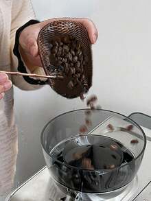1 件咖啡豆配料量盘咖啡茶叶量勺合金茶铲抗氧化茶莲花功夫茶具配件咖啡称重盘配料容器量盘套件用于咖啡或茶，浓缩咖啡配件 - 彩色 - 查看 4