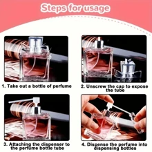 5/10 件装扩散器漏斗化妆品泵分配器香水工具香水雾化器可再填充瓶工具 - 無色 - 查看 3