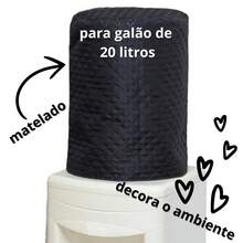 2 件套厨房套件，带水罐和煤气罐盖、袋子、收纳袋、储物袋 - 黑色 - 查看 3