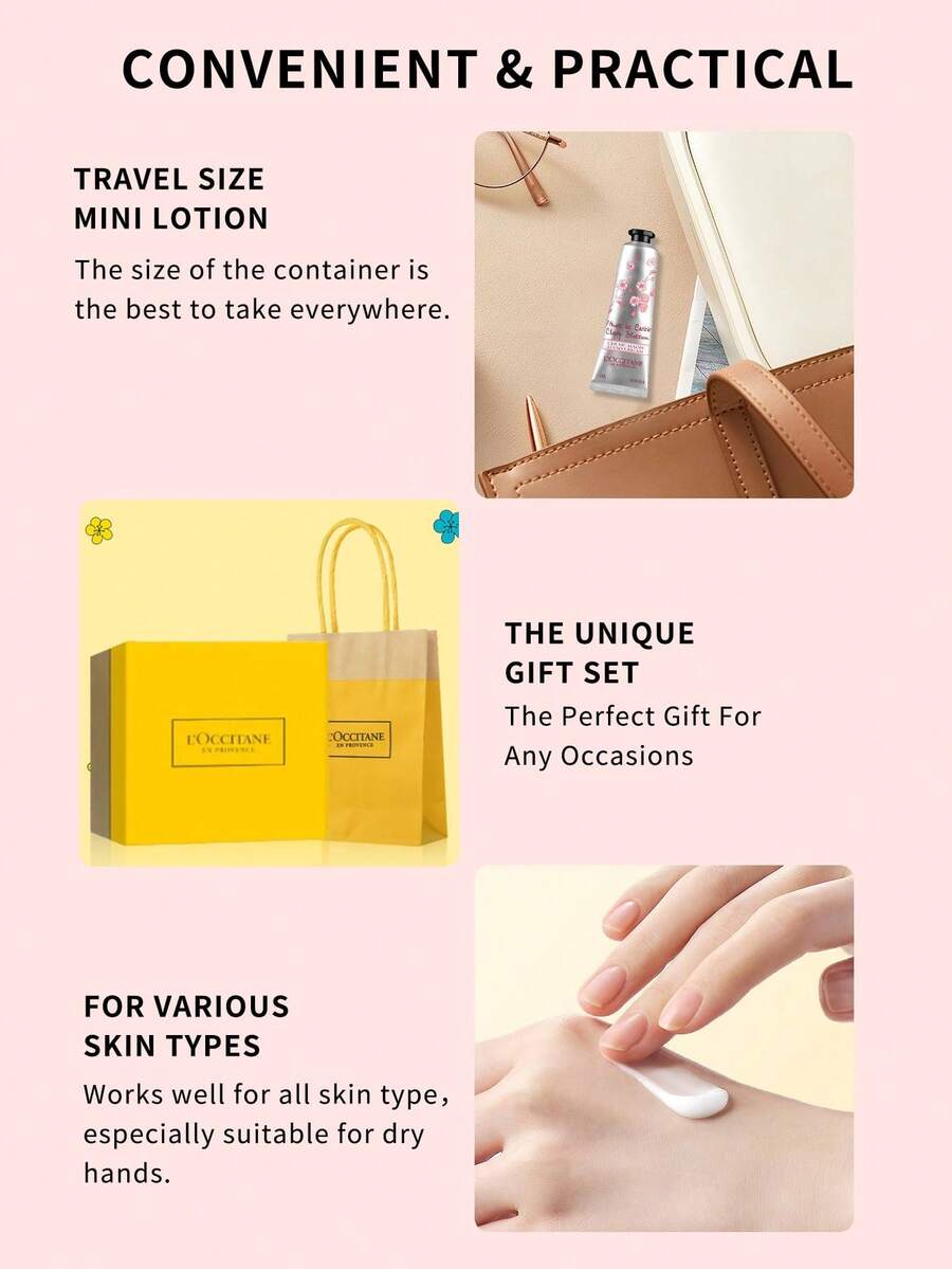 L'Occitane en Provence Mini Hand Cream 4Piece Set 10ml*4(Shea Butter
