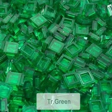 200块1x1透明彩色积木，光滑表面，DIY益智创意玩具配件，兼容3070，冬季礼物 - 無色 - 查看 14