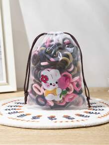 100pcs Children Small Hair Bands Baby Girl Headbands Colorful Kid Elastic Hair Tie Nylon Scrunchie Hair Rope Hair Accessories