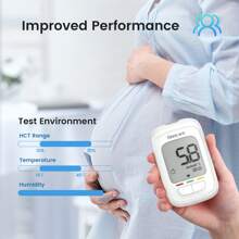 Sinocare AQ PRO I Diabetes Testing Kit Blood Glucose Monitor With 100 Test Strips Fullset In Mmol/L - Multicolor - View 5