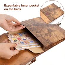 OUR ADVENTURE BOOK A Adventure Book 180 Pages Scrapbook Photo Album,Retro Style Embossed Letter Leather Cover Travel Diary Journal Scrap Book For Couples,Memory Book For Anniversary Wedding,Valentines Day Gifts