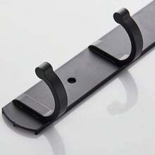 1pc No-Drill Space Aluminum Wall Hook, Kitchen Apron Hanger, Bathroom Robe & Towel Hook,Kitchen Storage,Kitchen Organizer,Kitchen Organiser,Storage Items,Kitchen,Storage,Organizer,Organiser,Organization,Organizers,Drawer Organizer,Travel,Kitchen Items,Kitchen Utensils,Kitchen Tools,Kitchen Things. - Multicolor - View 6