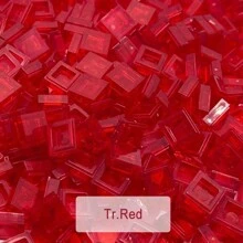 200块1x1透明彩色积木，光滑表面，DIY益智创意玩具配件，兼容3070，冬季礼物 - 無色 - 查看 16