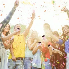 4/5 khẩu pháo hoa giấy sinh nhật có ống hoa cầm tay và ruy băng cho tiệc sinh nhật, trang trí tụ họp. Pháo hoa giấy mừng cưới, Pháo hoa giấy nhiều màu để tiết lộ giới tính, đồ dùng cho ngày lễ tình nhân, tiệc sinh nhật, đám cưới, tiệc tắm, phụ kiện tiệc, giáng sinh - trắng - Xem 8