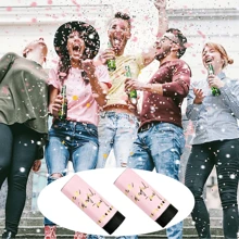 4/5 khẩu pháo hoa giấy sinh nhật có ống hoa cầm tay và ruy băng cho tiệc sinh nhật, trang trí tụ họp. Pháo hoa giấy mừng cưới, Pháo hoa giấy nhiều màu để tiết lộ giới tính, đồ dùng cho ngày lễ tình nhân, tiệc sinh nhật, đám cưới, tiệc tắm, phụ kiện tiệc, giáng sinh - trắng - Xem 10