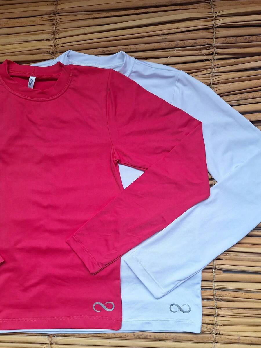 Kit 2 Unisex Children's Thermal TShirts And Blouses With UV50