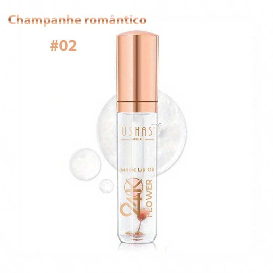 Advanced 6 Kinds Of Floral Moisturizing Lip Oil Serum, Anti-Dryness, Cracking, Repair, Lip Exfoliation, Lip Line Brightening - #02 - Xem 1