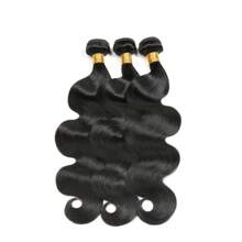 Body Wave Bundles With Closure Human Hair 4 Bundles With Free Part Closure Human Hair Braziian Virgin Human Hair Bundles With 4x4 Inch Hand-Tied Lace Closure Natural Black Transparent Hd - Natural Black - View 3