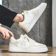 Men's Shoes, Sports And Casual Shoes, Men's Shoes,Walking Shoes,Versatile Men's Shoes, Campus Student Board Shoes, Suitable For Men's Outdoor Activities - 白色 - 查看 6