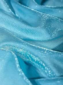 1 pieza de tela de gasa con textura de meteoro brillante, textura de corteza, para ropa DIY, tela de fondo decorativo - Multicolor - Ver 9