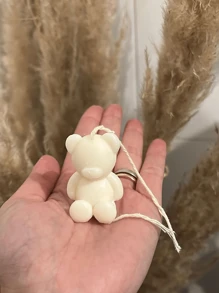 1pc 3D Teddy Bear Silicone Mold para artesanato DIY - Gesso artesanal e fabricação de velas, ornamentos decorativos, ideia de presente | Ferramentas e suprimentos para artesanato