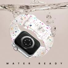 Correa deportiva compatible con Apple Watch de 38mm, 40mm, 41mm, 42mm, 44mm, 45mm, 46mm, 49mm para mujeres y hombres, correa de silicona suave de plástico compatible con iWatch Series Ultra SE 11 10 9 8 7 6 5 4 3 2 1 - 38/40/41 mm - Ver 3