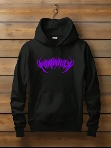 Gothic Rock Punkshter Rocker Sweatshirt CANGURU 2472 FLUXOGEEK - 黑色 - 查看 1