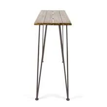 Sturdy DENALI Industrial Wood And Metal Bar Table - Stylish And Durable Furniture For Home Or Business - màu nâu - Xem 4