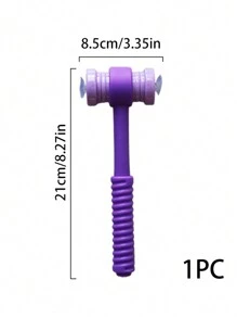 BELLKIDS 1个锤子道具，4种颜色，吸盘卡片，认知卡片，吸盘锤子，敲击道具，吸盘道具，识字游戏，适用于课堂、派对游戏、教学辅助工具 - 彩色 - 查看 17