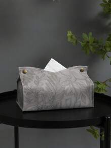 Stück/2 Stücke/5 Stücke/10 Stücke einfarbige Taschentuchbox mit Blumenmuster, PU-Leder geprägt, modern, skandinavisch, V-förmig, wasserdicht, aufrecht stehender Taschentuchhalter für den Schreibtisch, geeignet für Büro, Esszimmer, Bar, Wohnzimmer, Schlafzimmer, Badezimmer, für Zuhause, Küche, Schlafzimmer, Wohnzimmer, Esszimmer, Wohnaccessoires, dekorative Box, Hochzeitsgeschenk für Frauen, für Sommerreisen, Urlaub, Festivals - Khaki - Übersicht 3