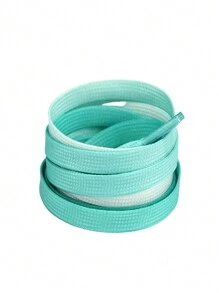 1 Pair Ombre Flat Shoelaces, Suitable For Casual Sneakers - Fashionable Accessories In Multiple Colors Available Summer Daily Wear
