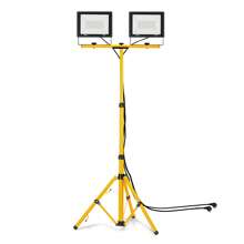 Froadp LED Construction Spotlight LED Floodlight Floodlight With Tripod And 3M Cable, LED Floodlight IP66 Work Light For Construction Site Garage