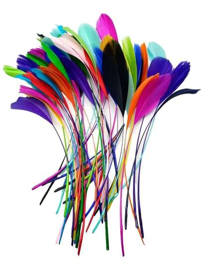 1 Pack Of 20 Pieces 13-18cm-5.2-7.2inch Goose Feathers DIY Dream Catcher Decoration Wedding Clothes Hat Headdress Plumes Craft Supplies For Needlework Accessories