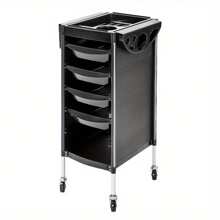 4 Drawer Salon Hairdresser Trolley Barber Storage Basket Rolling Cart Storage - Variant1 - View 8