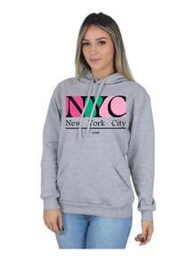 Women's Sweatshirt Casual Cold Weather Top New York City 1998 - Xám - Xem 1