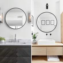 Round Mirror Circle Hanging Wall Mirror Home Decorative Wall Mounted Vanity Mirror For Bathroom Living Room Back To School Room Decor School Supplies - 70 cm - View 4