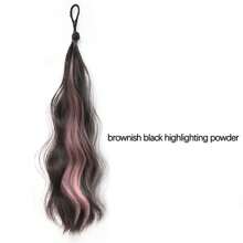 1 pièce Perruque en fibre de polyester pour femmes, désinvolte, de fête et de rue - Chignon autoportant, queue de cheval tie-and-dye, fabricant de chignon mou, Chouchou de perruque pour les déplacements quotidiens, les rendez-vous, l'école, les achats, les voyages, la maison, les rassemblements