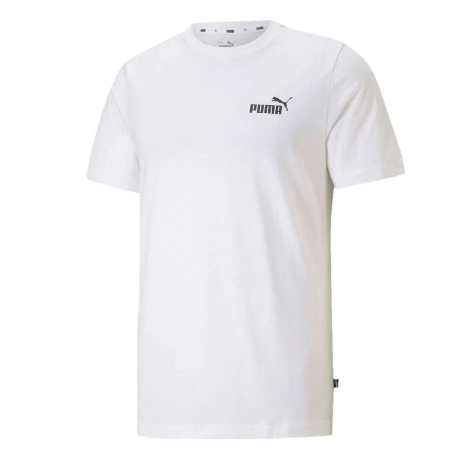 Puma Boyfriend Style Mens ESS Logo T-Shirt (White) - White - View 1